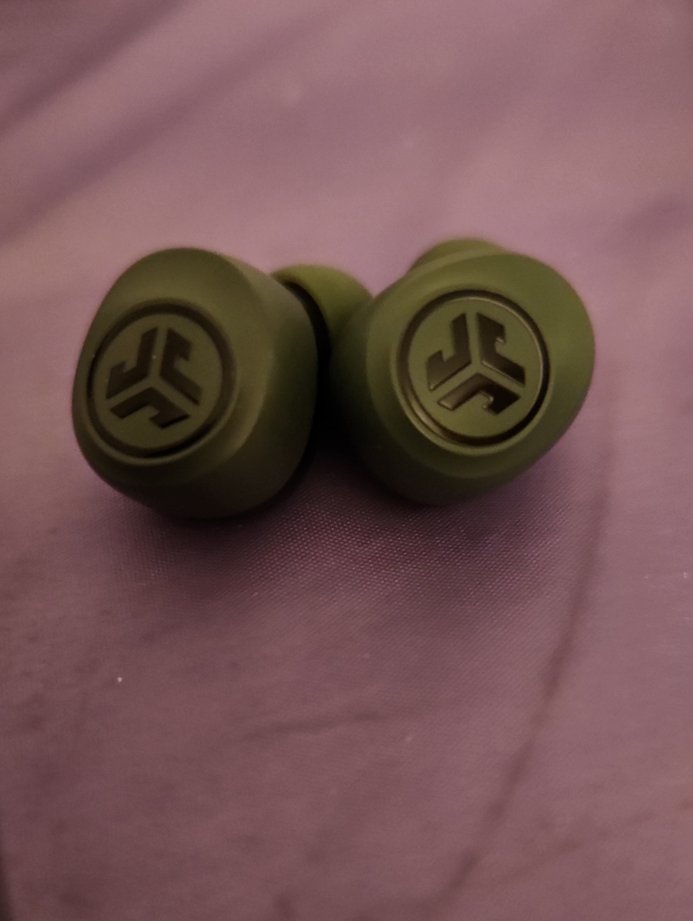 JLab True Wireless Earbuds in Olive Green